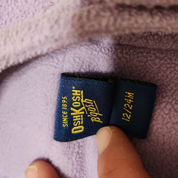 Oshkosh BGosh Purple Winter hat 12/24 Month - Picture 2 of 7